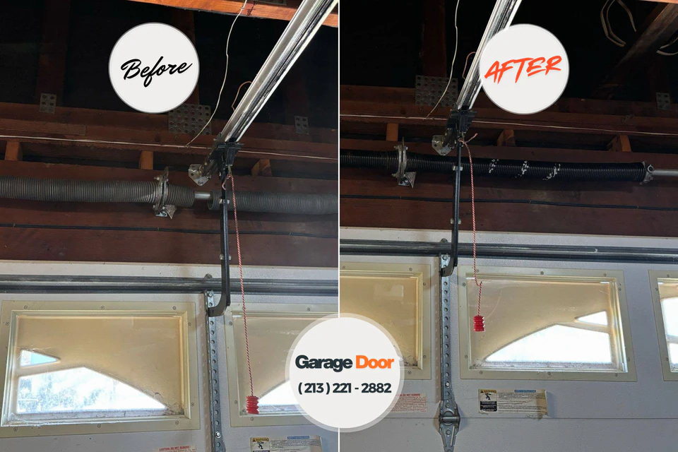 Before and after: garage door repair near me Clara City